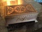 Very nice carved wood box