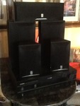 Nice Yamaha surround sound system five speakers to amp 210 what they shoot it