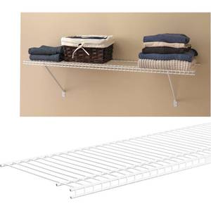 lot 2913 image: Closetmaid Linen Closet Shelf, 12 In. X 3 Ft.