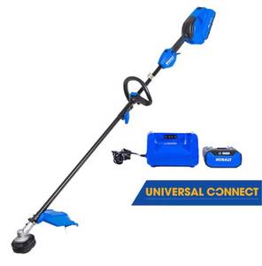 lot 2918 image: Kobalt Gen4 40-volt 15-in Straight Shaft Attachment Capable Battery String Trimmer 4 Ah