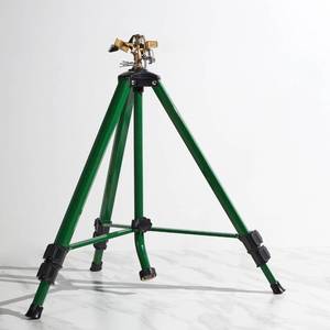 lot 3913 image: 12 Inch Brass Impact Sprinkler on Tripod Base