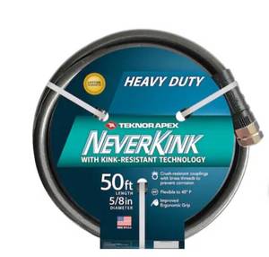 lot 3914 image: NeverKink Teknor Apex 58-in x 50-ft Heavy Kink Free Vinyl Gray Coiled Hose