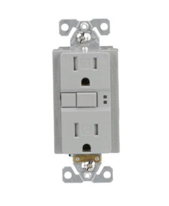 lot 3923 image: Eaton 15-Amp 125-volt Tamper Resistant GFCI ResidentialCommercial Decorator Outlet