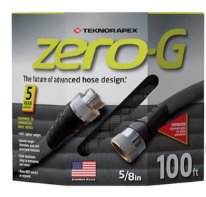 lot 3958 image: Zero-G Teknor Apex 58-in x 100-ft Premium-Duty Kink Free Woven Gray Hose