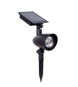 lot 7920 image: Harbor Breeze 60-Lumen Black Solar LED Spot Light