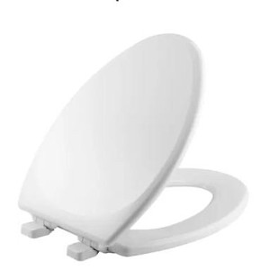 lot 7931 image: Mansfield Wood White Elongated Soft Close Toilet Seat Item