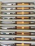 20 decorative pens with wooden inlay...