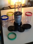 Nice versatile magic bullet blender with extra caps and are great smoothie makers