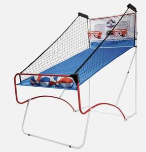 lot 28715 image: EastPoint Shootout Arcade Basketball - 2 Player Hoops - Red, White &amp Blue&nbsp