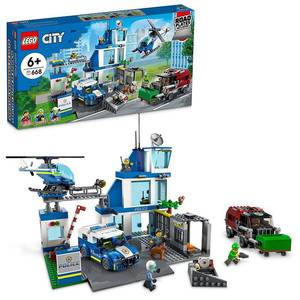 lot 30018 image: LEGO City Police Station Truck Toy &amp Helicopter Set 60316&nbsp