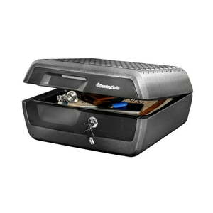 lot 29116 image: SentrySafe CHW30200 Fire-Resistant and Water-Resistant Box Safe with Tubular Key Lock 0.36 cu. ft.