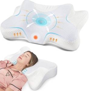 lot 30261 image: DONAMA Cervical Pillow for Pain Relief Sleeping, Memory Foam Orthopedic Contour Neck Pillows for Bed with Breathable Pillowcase, Ergonomic Neck Support Pillows for Side, Back and Stomach Sleepers