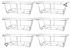 lot 29452 image: Chafing Wire Rack Buffet Stand Chrome Frame for Events, Parties, Wedding, & Birthday Party Catering, Full Size Chafing Stand for Dish Serving Trays, Food Warmer Catering Supplies