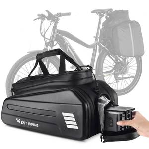 lot 29455 image: CHIMONA Ebike Battery Bag - Hard Shell E Bike Rack Bag, 30L Electric Bicycle Rear Rack Bag, Multifunction Large Pannier for Bicycle, Electric Bike Rear Seat Bag Bike Trunk Bag for Bike Accessories&nbsp