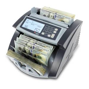 lot 29467 image: Cassida 5520 UV - USA Money Counter with ValuCount, UVIR Counterfeit Detection, Add and Batch Modes - Large LCD Display & Fast Counting Speed 1,300 NotesMinute - Retail $193.27