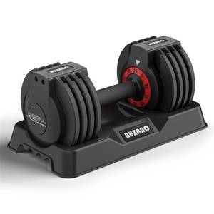 lot 30047 image: BUXANO Adjustable Dumbbell 25LB Single Dumbbell 5 in 1 Weight Dumbbell with Anti-Slip Metal Handle, Ideal for Full Body Workout Fitness&nbsp