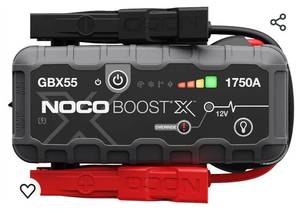 lot 30100 image: NOCO Boost X GBX55 1750A 12V UltraSafe Portable Lithium Jump Starter, Car Battery Booster Pack, USB-C Powerbank Charger, and Jumper Cables for up to 7.5-Liter Gas and 5.0-Liter Diesel Engines