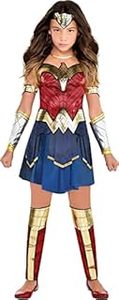 lot 30119 image: Party City Wonder Woman 1984 Halloween Costume for Girls, Medium (8-10), Includes Dress and Accessories (B089YWLRLX)