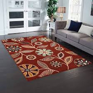 lot 29643 image: Maples Rugs Reggie Floral Area Rug - Made in USA - Non Slip Mats for Living Room, Bedroom, and Office 59x20