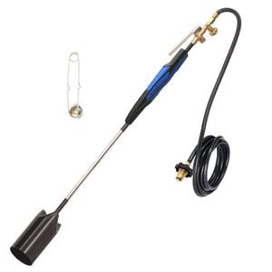 lot 30055 image: Flame King Propane Torch Kit Heavy Duty Weed Burner, 500,000 BTU with Flint Striker, with 10-ft Hose Regulator Assembly