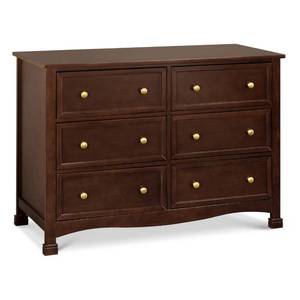 lot 30058 image: daVinci Kalani 6-Drawer Dresser in Espresso, GREENGUARD Gold Certified - Retail $299