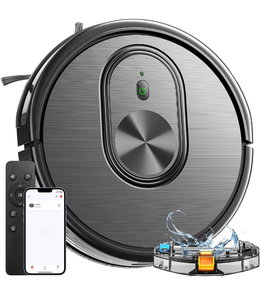 lot 30070 image: Robot Vacuum and Mop Combo, 2 in 1 Mopping Robotic Vacuum with Schedule, AppBluetoothVoice, Max Suction 3200Pa, Self-Charging Robot Vacuum Cleaner, Slim, Ideal for Pet Hair, Hard Floor, Carpet