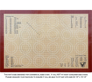 lot 30074 image: Silicone Baking Mat - Full Sheet Size (Thick & Large 24 12 x 16 12) - Non Stick Silicon Liner for Large Bake Pans & Trays - Rolling, MacaronPastryCookieBunBread Making - Professional Grade