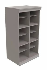 lot 30089 image: Closetmaid Divided Shelf Unit Stackable Closet