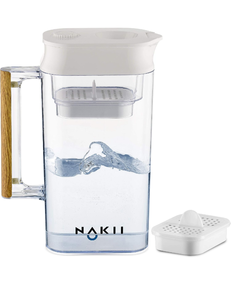 lot 30175 image: Water Filter Pitcher - Long Lasting 150 Gallons, Supreme Fast Filtration and Purification Technology, Removes Chlorine, Metals for Clean Tasting Drinking Water, WQA Certified,