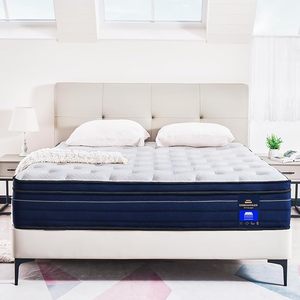 lot 29447 image: Queen Mattress,14 Inch Gel Memory Foam Hybrid Mattress in a Box,Motion Isolation Individually Pocket Innerspring ,Pressure Relief,Back Pain Relief,Breathable,Medium Firm,Non-Fiberglass Mattress - Retail $299