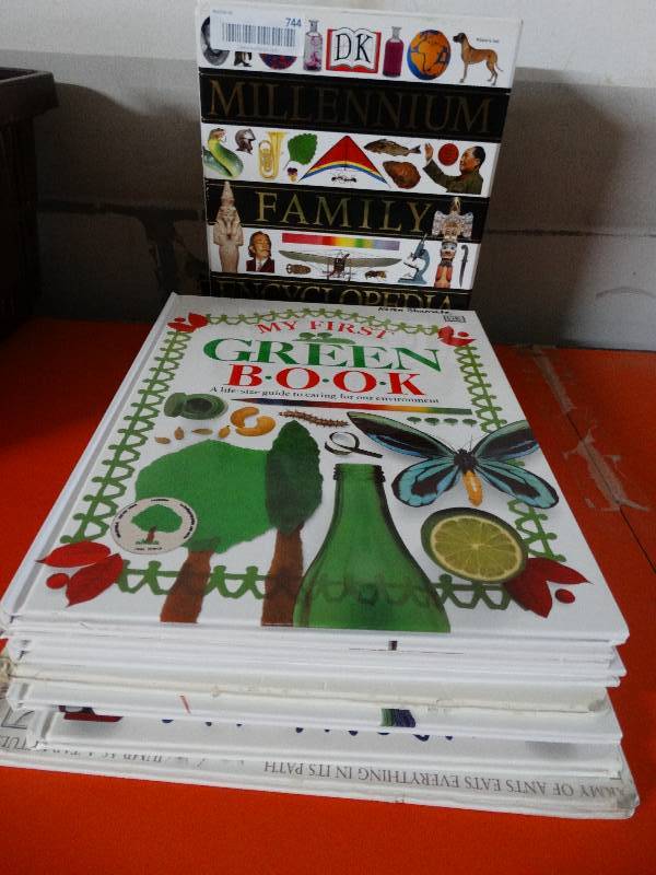 lot 744 image: DK millennium family encyclopedia & My first books.