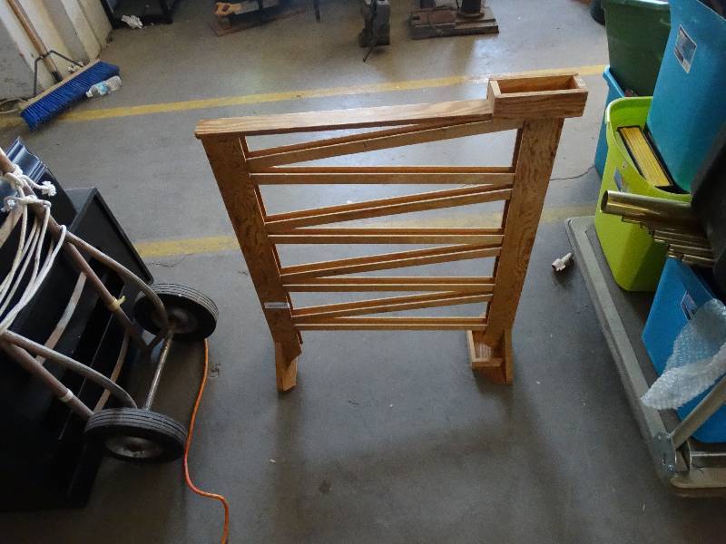 lot 834 image: Wood marble track.