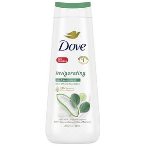 lot 2135 image: Dove Invigorating Long Lasting Gentle Women s Body Wash Aloe and Eucalyptus Oil 20 fl oz
