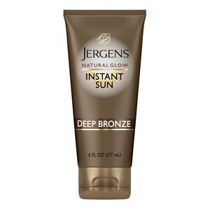 lot 2137 image: Jergens Natural Glow Instant Sun Sunless Tanning Moisturizer And Bronzer Deep Bronze 6 Oz