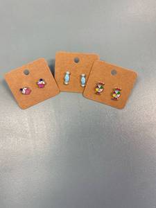 lot 2181 image: Cupcake and candy earring lot