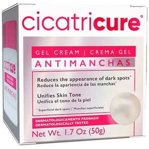 lot 2206 image: Cicatricure Face Moisturizer Antimanchas Brightening Moisturizing Gel Cream Boosts Skin Glow and Natural Radiance 1.7 Ounces
