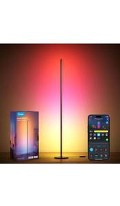 lot 60554 image: Govee RGBIC Floor Lamp, LED Corner Lamp Works with Alexa, 1000 Lumen Smart Modern Floor Lamp with Music Sync and 16 Million DIY Colors, Color Changing Standing Floor Lamp for Bedroom Living Room Black