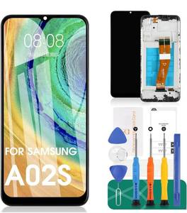 lot 60892 image: for Samsung Galaxy A02s Screen Replacement for Samsung A02s LCD Screen Replacement SM-A025A LCD Display SM-A025U Touch Digitizer with SM-A025V Assembly Repair Kits(163MM Bigger Size with Frame)