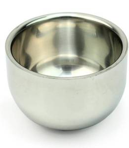 lot 60910 image: Mini Small Stainless Steel Shave Soap Cup Shaving Mug Bowl for Men
