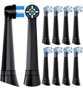 lot 60924 image: Compatible with Oral-B iO 345678910 Series Ultimate Clean Electric Toothbrush Replacement Brush Heads,for Oral-B iO Electric Toothbrush, 6 Pack (Black)