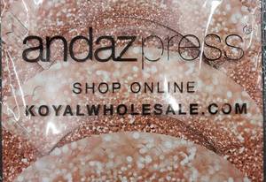 lot 60972 image: Andaz Press Party Cupcake Wrapper Decorations, Faux Pink and Gold Glitter, NOT Real Glitter, 24-Pack, Theme Colored Bulk Cake Supplies, Not Real Glitter Bronze