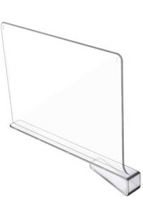 lot 60977 image: Acrylic Shelf Dividers For Closet Wood Shelf Organizer MultiFunctional Wood Closet Separator For Bedroom Wardrobe Acrylic Shelf Dividers For Closets Clothes Partition Board Closet Shelf Separators Pack of 12