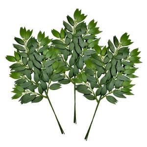 lot 61026 image: FUNORNAM 12Pcs Italian Ruscus Greenery Stems Artificial Silk Greenery Leaves Garland Vines Hanging Spray for DIY Wedding Arch Bouquet Filler Table Centerpieces Home Indoor Decor