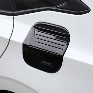 lot 61034 image: Spotrim for 11th Gen Civic Gas Tank Door Cover Fuel Petrol Oil Filler Caps Decoration for Honda Civic Sedan 2022 2023 2024 (Black)