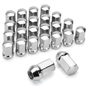 lot 61048 image: dynofit 24pcs 14x1.5 OEM Lug Nuts 1.75 inch(45mm) Height 78 Hex(22mm), M14-1.5 One-Piece Design Factory Chrome Wheel Lugnuts for Silverado & Tahoe GMC Sierra 1500 Buick Dodge Cadillac Chrysler