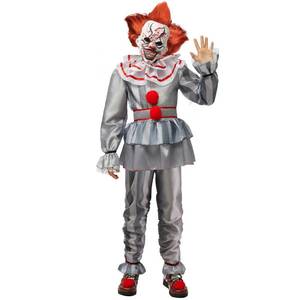 lot 61066 image: Spooktacular Creations Boy Scary Clown Costume, Scary Halloween Costume Kids, Killer Clown Costume for Boys Medium