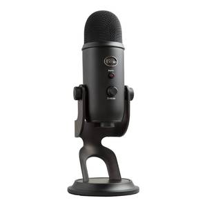 lot 61102 image: Blue Yeti USB Microphone for Recording, Streaming, Gaming, Podcasting on PC and Mac, Condenser Mic for Laptop or Computer with Blue VOCE Effects, Adjustable Stand, Plug and Play - Blackout - Retail $92.54