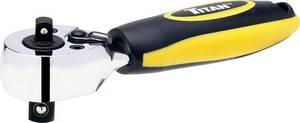 lot 61112 image: Titan 11050 14-Inch and 38-Inch Dual Drive x 5-12-Inch 72-Tooth Dual Head Stubby Ratchet