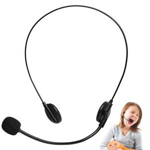 lot 61157 image: PPER-Jie Fake Microphone Headset Custume Pop Star Fake Mic Headset for Halloween Party Costume