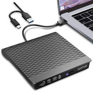 lot 61158 image: YOTUO External DVD Drive for USB 3.0 Type C, Portable DVD Write CD Burner RW ROM Optical Drive Player Reader Disk Disc with Laptop Desktop PC Windows 111087, Mac ProAir MacBook, Linux (SY-IDD023)